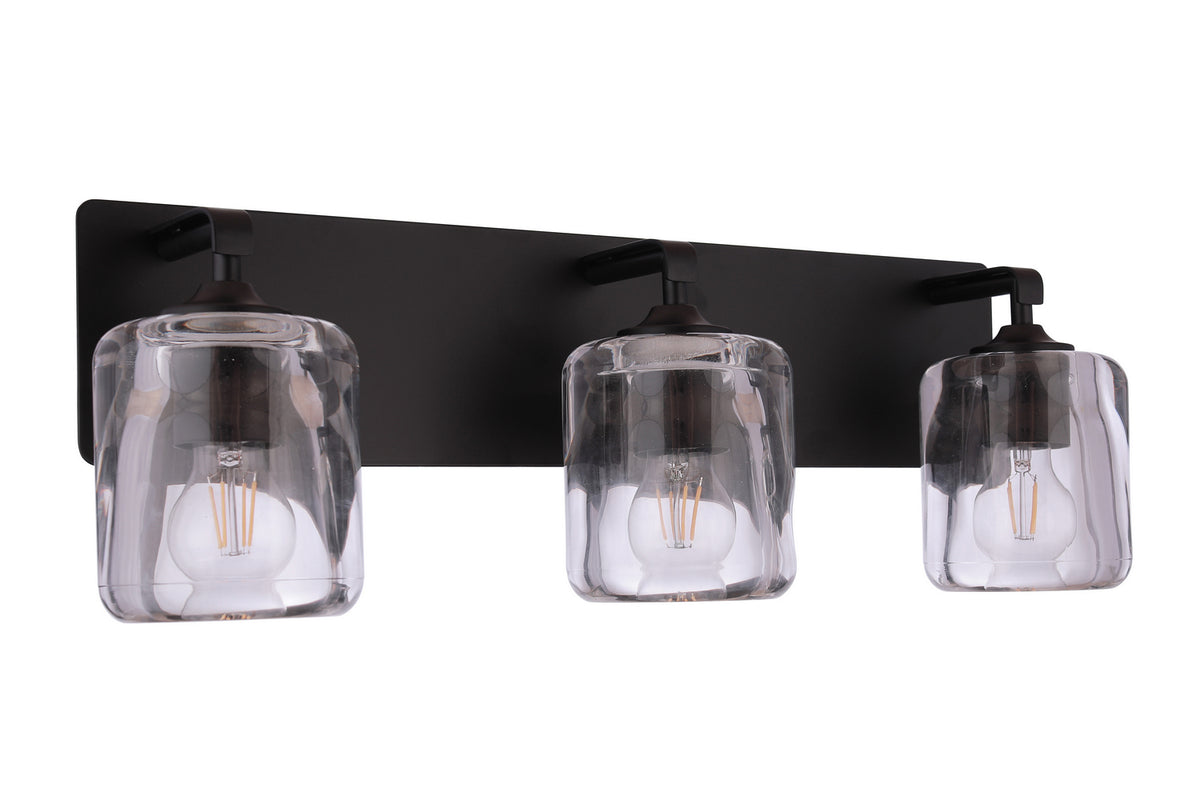 Craftmade - 20624FB3 - Three Light Vanity - Andie - Flat Black