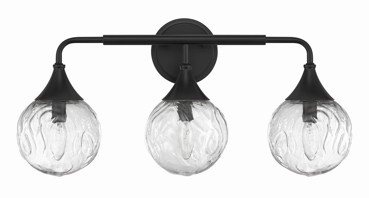 Craftmade - 61203-FB - Three Light Vanity - Reflection - Flat Black