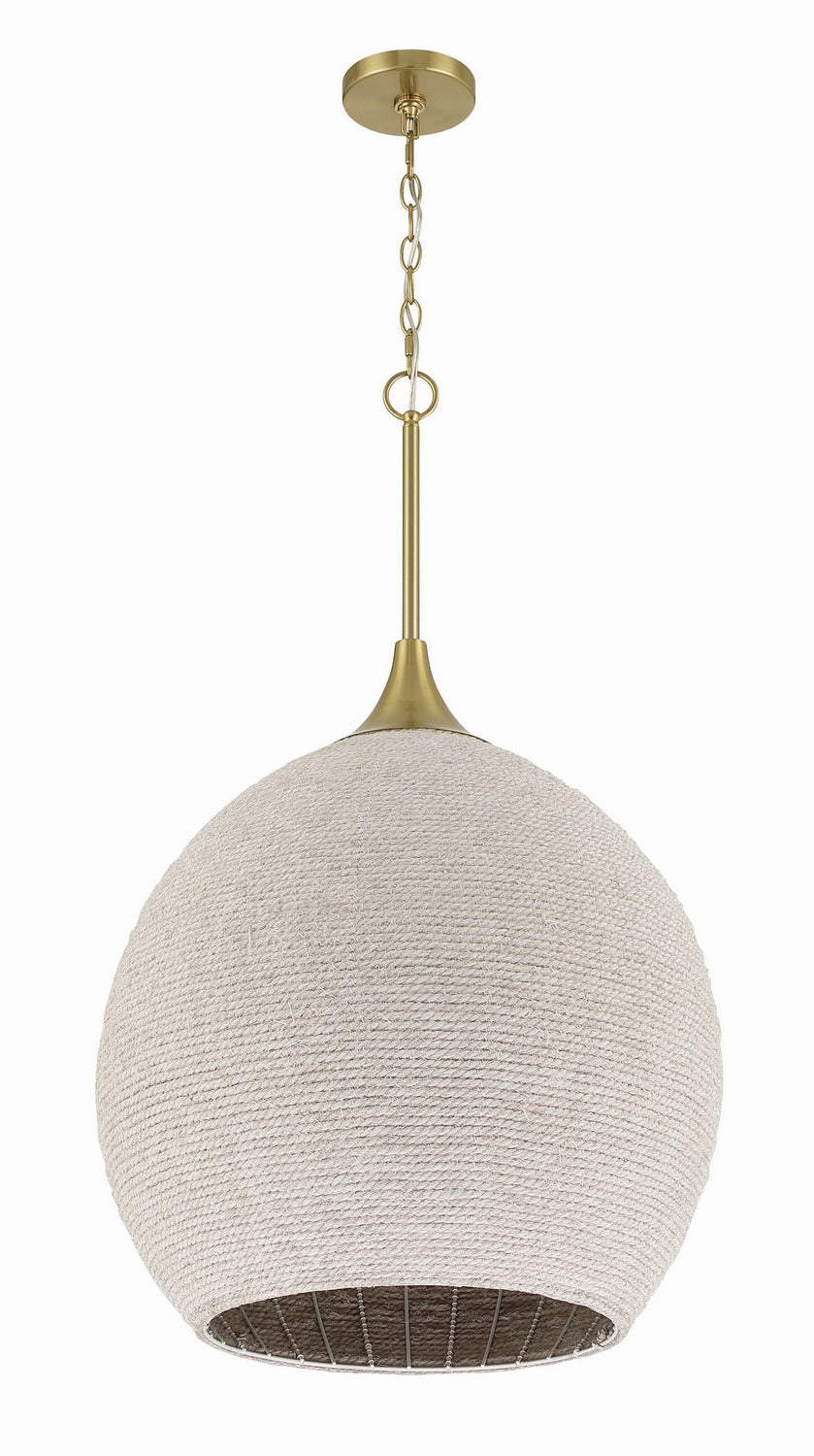 Craftmade - 61393W-SB - Three Light Pendant - Keira - Satin Brass