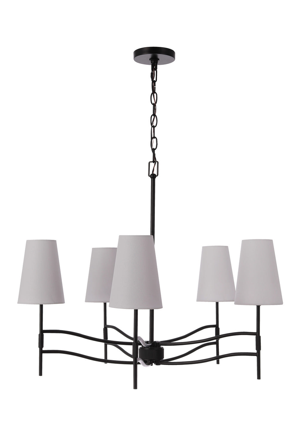 Craftmade - 61925-FB - Five Light Chandelier - Astor - Flat Black
