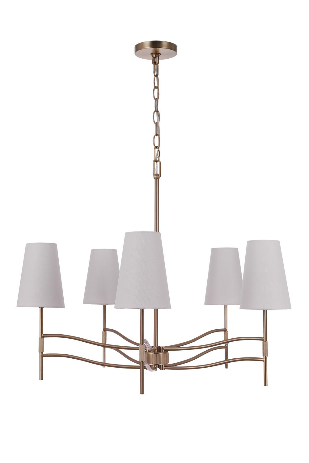 Craftmade - 61925-SB - Five Light Chandelier - Astor - Satin Brass
