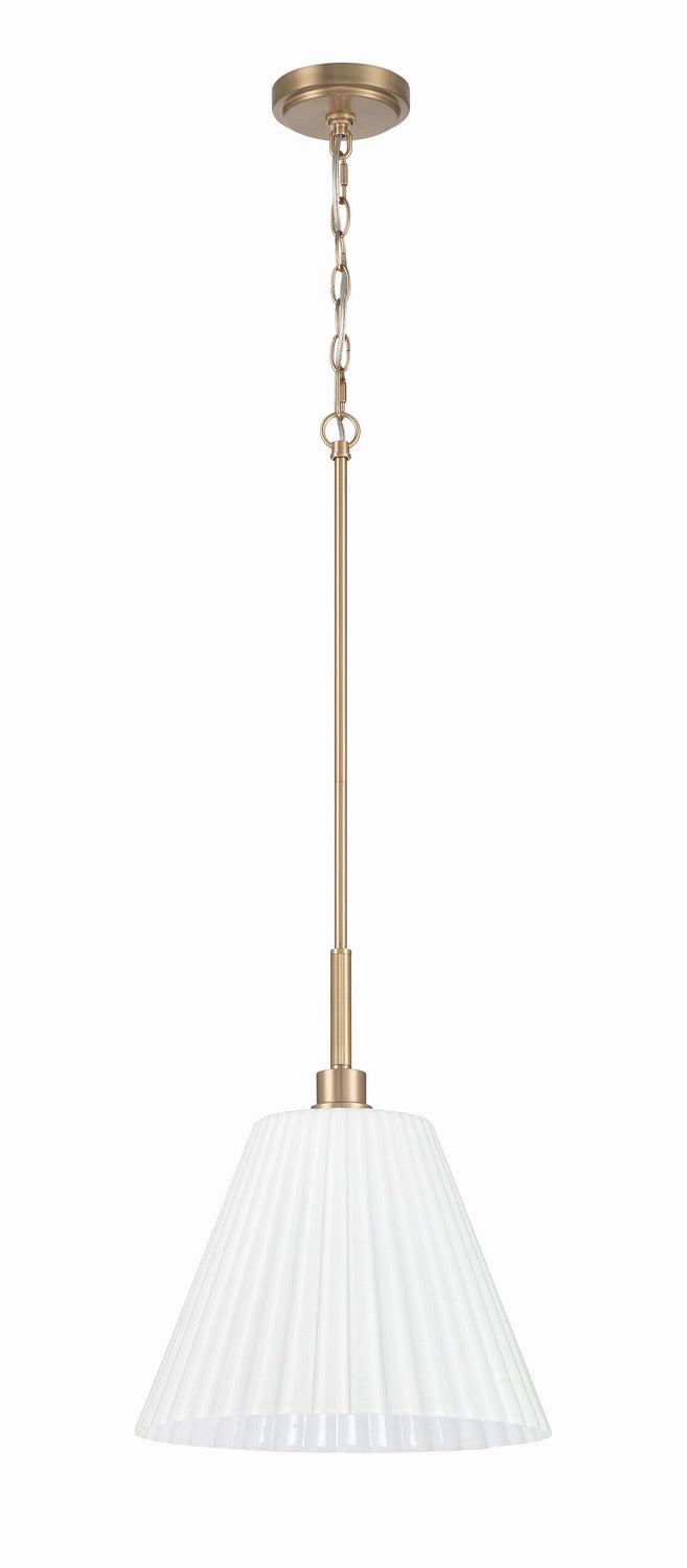 Craftmade - 62392-CPZ - One Light Pendant - Pleated II - Premium Bronze