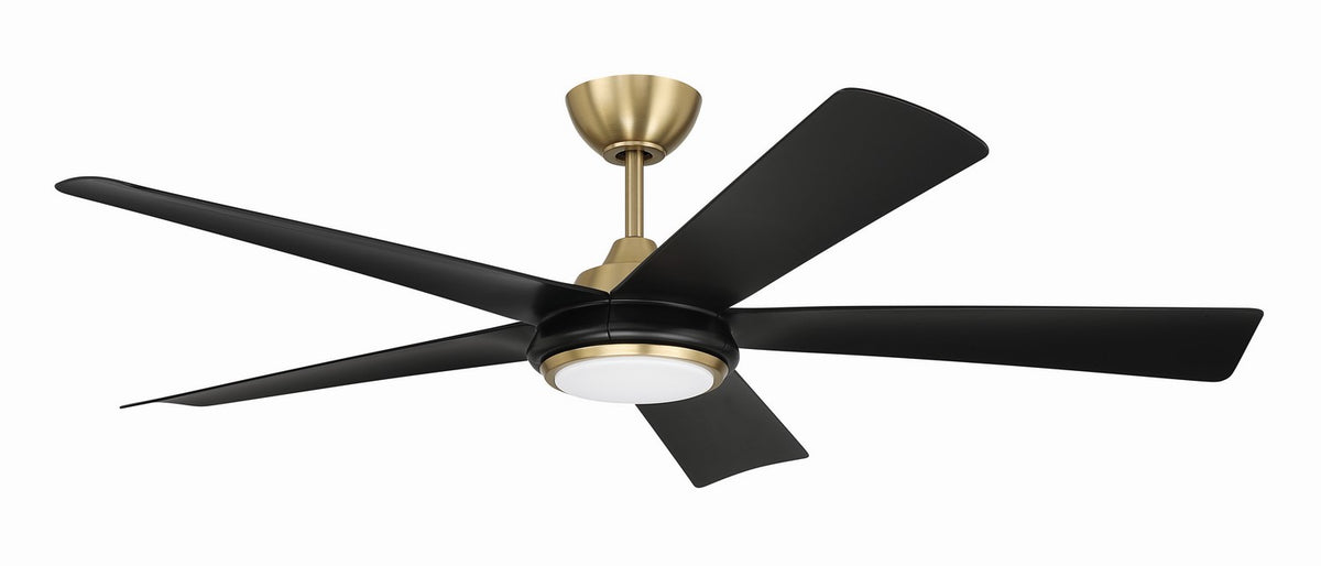 Craftmade - FRY52SBFB5 - 52" Ceiling Fan - Frye 52" 5-Blade Indoor ceiling Fan - Satin Brass
