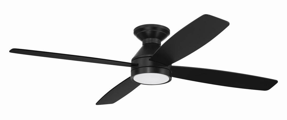 Craftmade - DMC52FB4 - 52" Ceiling Fan - DeMarco 52" Ceiling Fan In/Outdoor Damp Rated - Flat Black