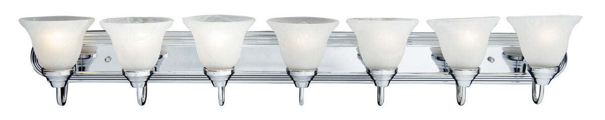 Maxim - 8016MRPC - Seven Light Bath Vanity - Essentials - 801x - Polished Chrome