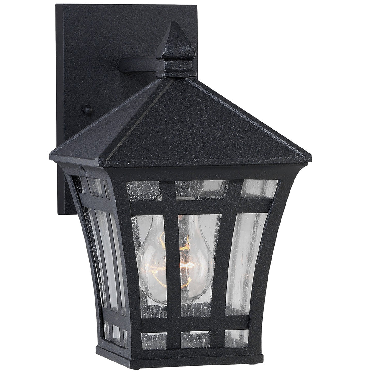 Generation Lighting - 88131-12 - One Light Outdoor Wall Lantern - Herrington - Black