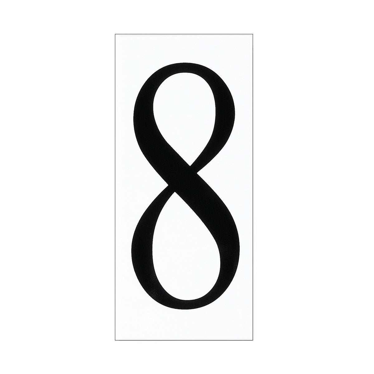 Generation Lighting - 90618-68 - Address Number Tile - Address Light - White Plastic