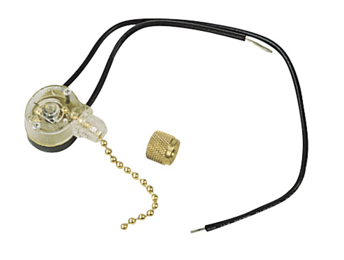 Craftmade - OFS-100 - On/Off Light Kit Switch - ON/OFF Light Switch - Bright Brass