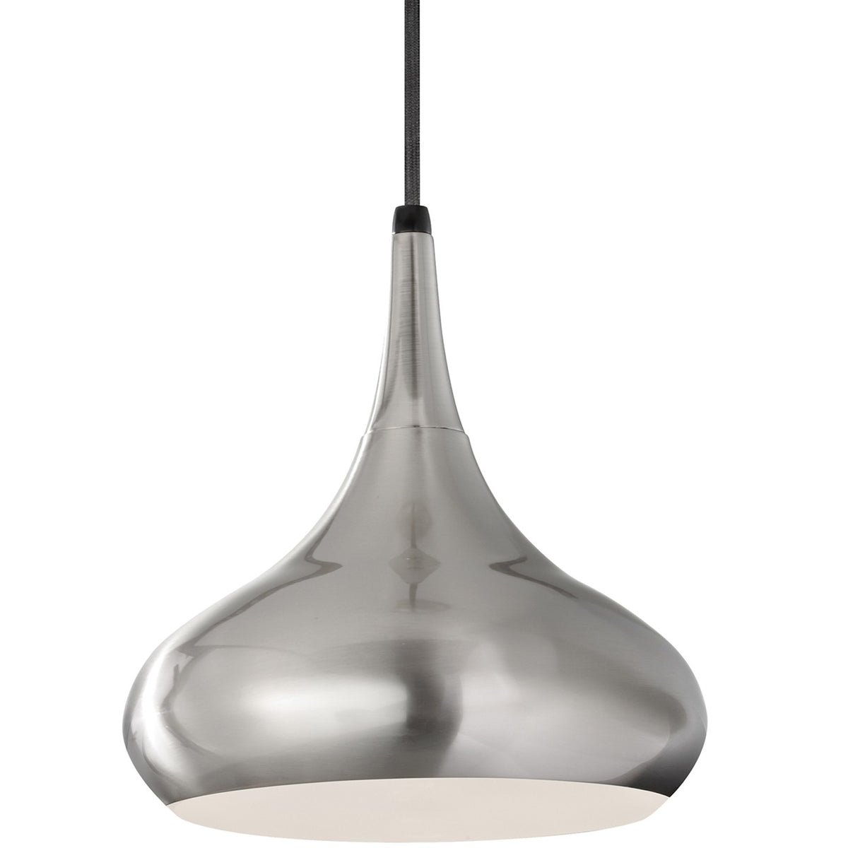 Generation Lighting - P1253BS - One Light Pendant - Belle - Brushed Steel
