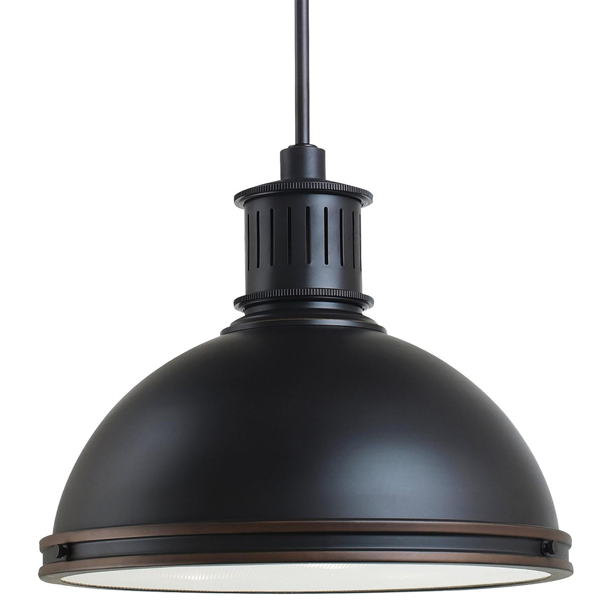Generation Lighting - 65087-715 - Three Light Pendant - Pratt Street Metal - Autumn Bronze