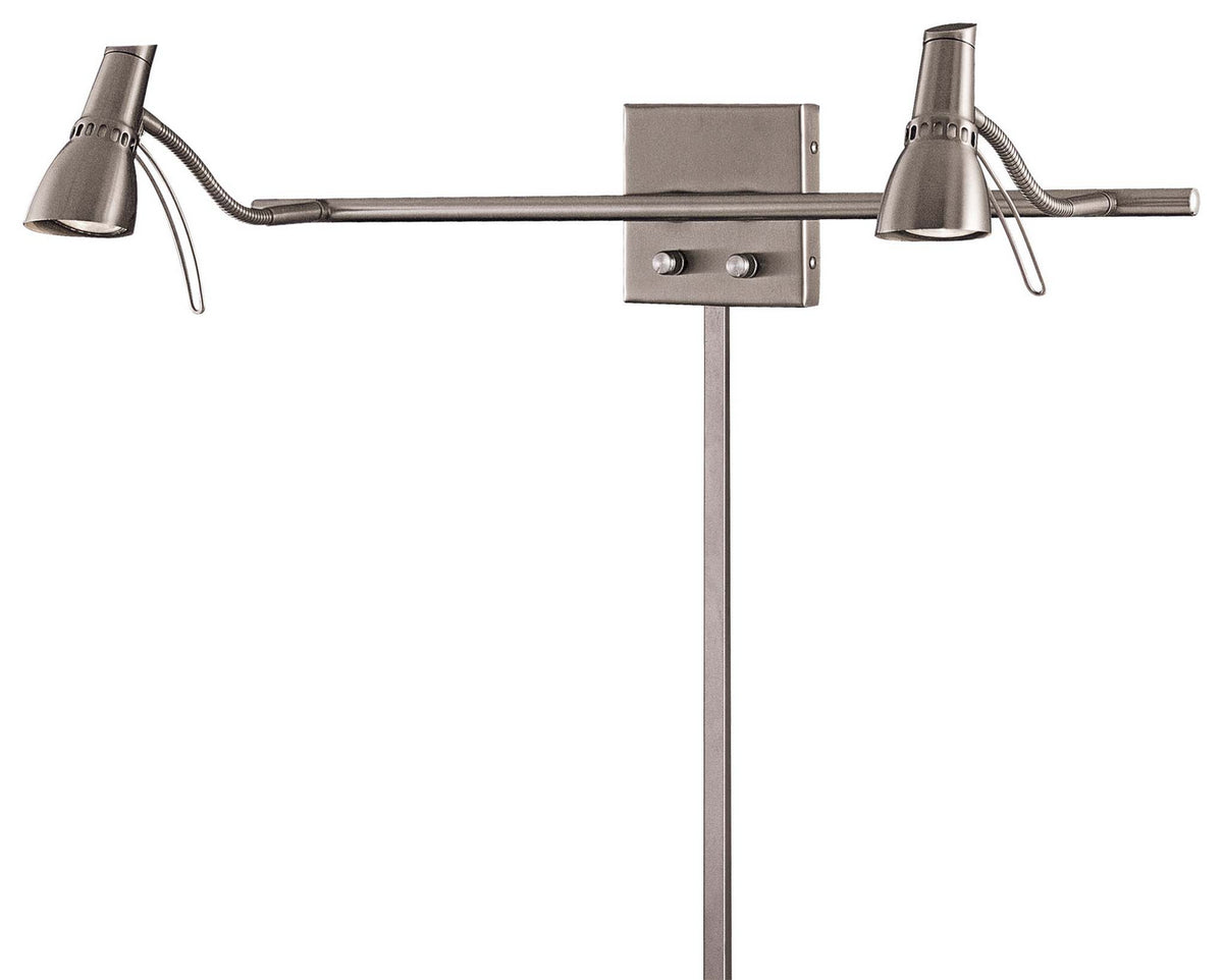 George Kovacs - P4440-084 - Two Light Task Wall Lamp - Second Marriage - Brushed Nickel