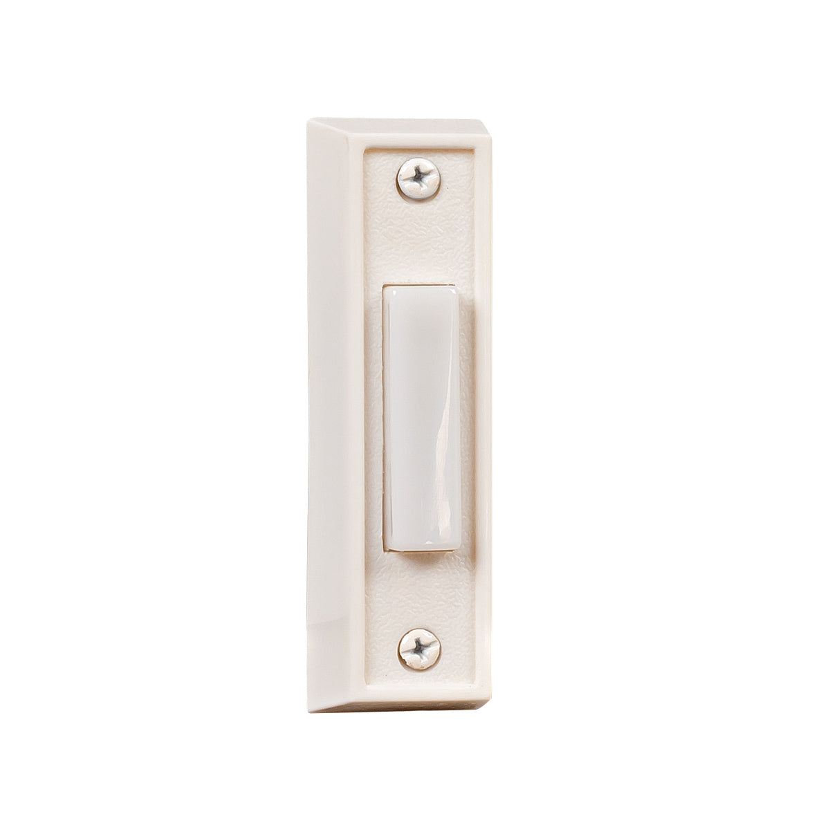 Craftmade - BS6-W - Surface Mount Rectangle Lighted Push Button - Builder Surface Mount Buttons - White