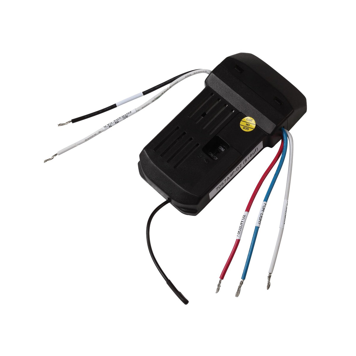 Visual Comfort Fan - MCRC-RC1 - Canopy Mounted 4-Speed Universal Receiver - NEO Remote Control - Black