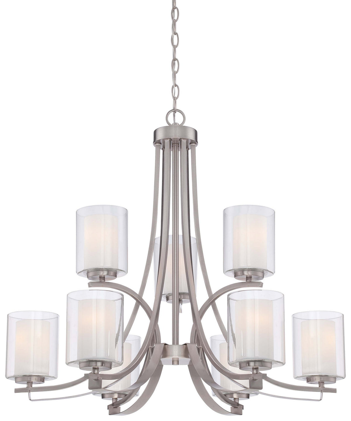 Minka-Lavery - 4109-84 - Nine Light Chandelier - Parsons Studio - Brushed Nickel