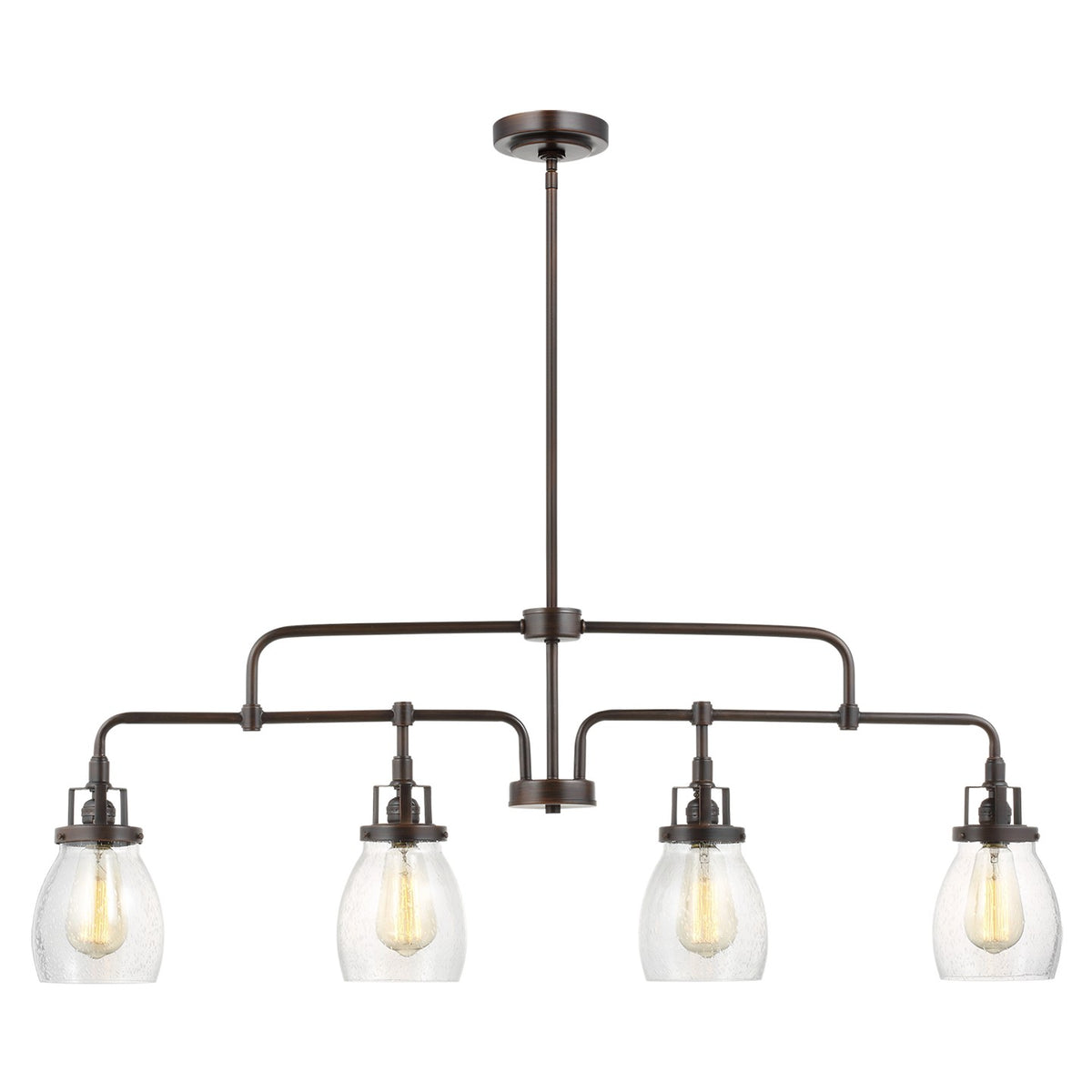 Generation Lighting - 6614504-710 - Four Light Island Pendant - Belton - Bronze