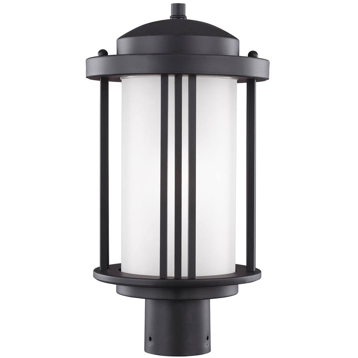 Generation Lighting - 8247901-12 - One Light Outdoor Post Lantern - Crowell - Black
