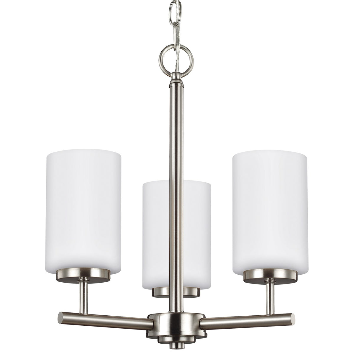 Generation Lighting - 31160EN3-962 - Three Light Chandelier - Oslo - Brushed Nickel