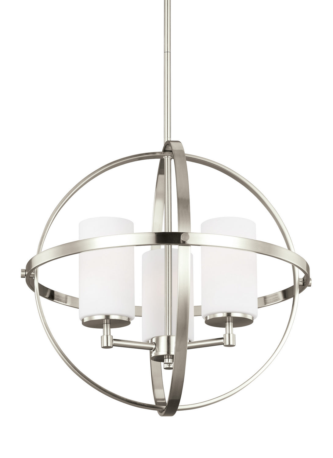 Generation Lighting - 3124603EN3-962 - Three Light Chandelier - Alturas - Brushed Nickel