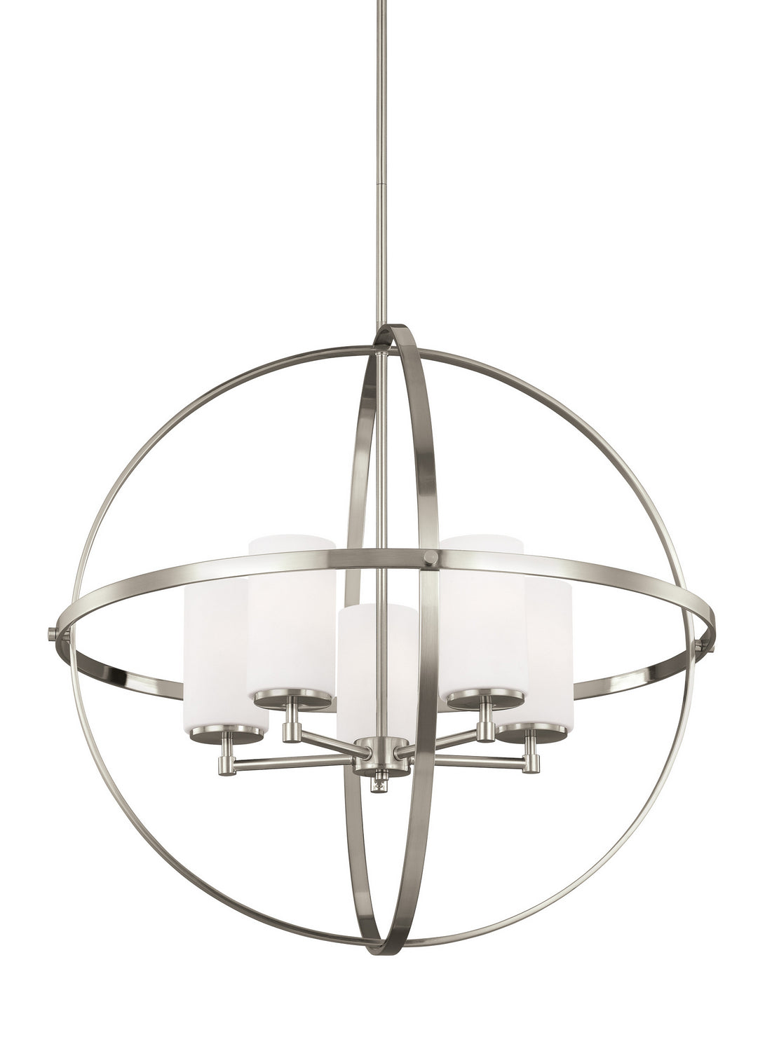 Generation Lighting - 3124605EN3-962 - Five Light Chandelier - Alturas - Brushed Nickel