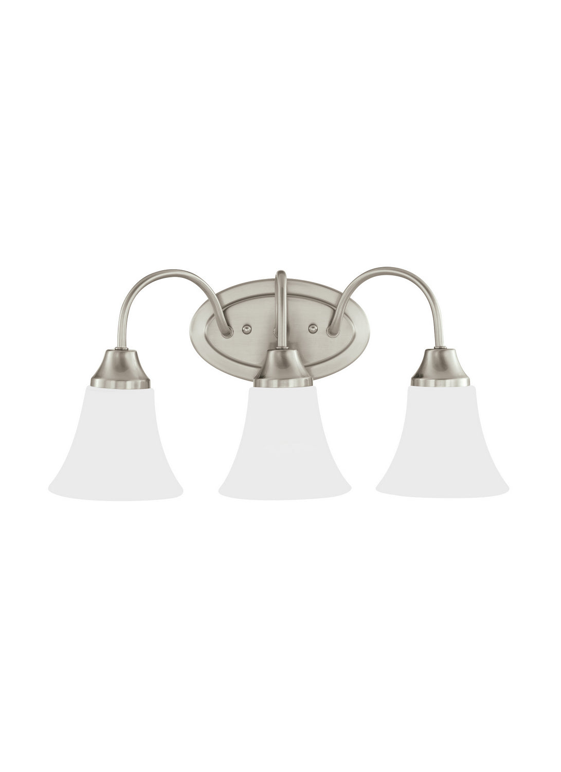 Generation Lighting - 44807EN3-962 - Three Light Wall / Bath - Holman - Brushed Nickel