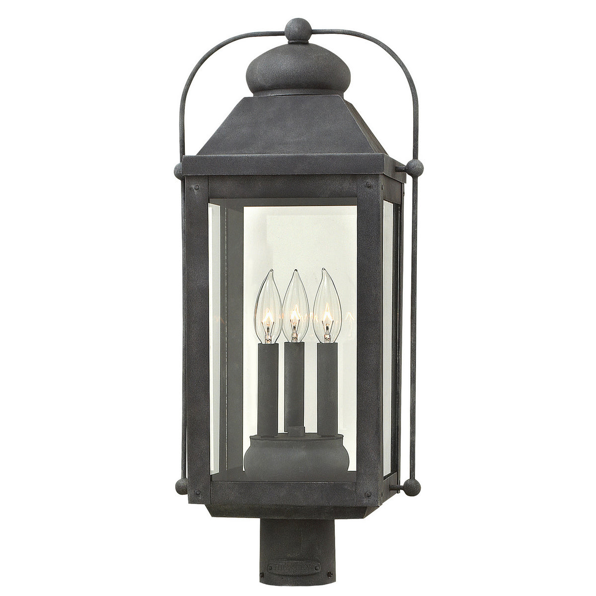Hinkley - 1851DZ-LL - LED Post Top or Pier Mount Lantern - Anchorage - Aged Zinc