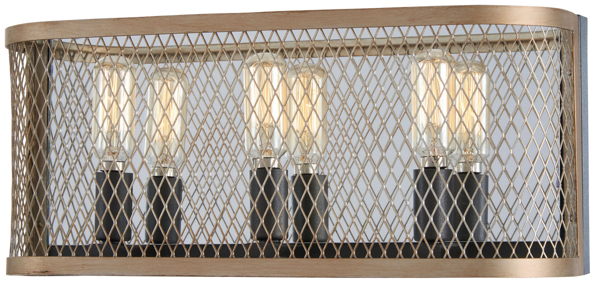 Minka-Lavery - 4683-107 - Three Light Bath - Marsden Commons - Smoked Iron w/Aged Gold