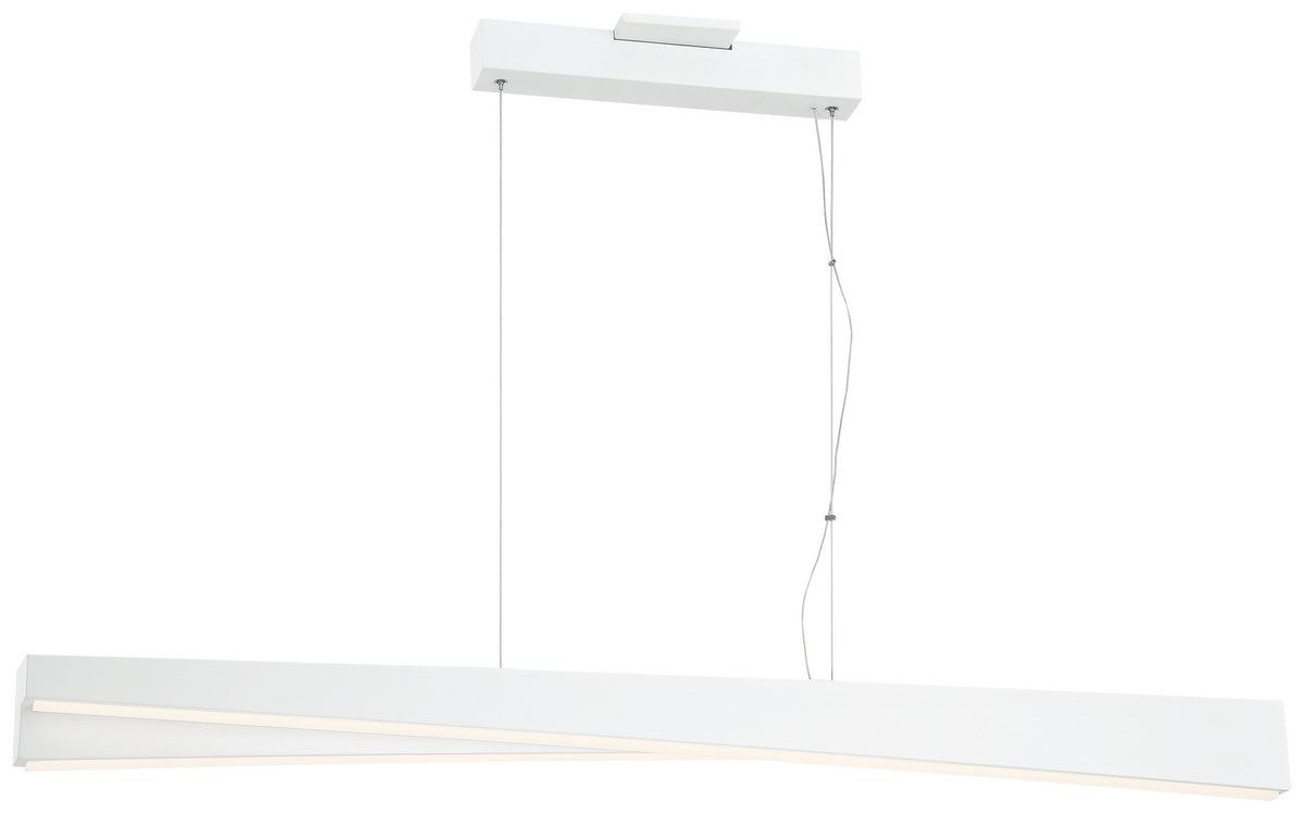 George Kovacs - P1155-655-L - LED Island Pendant - So Inclined - Sand White