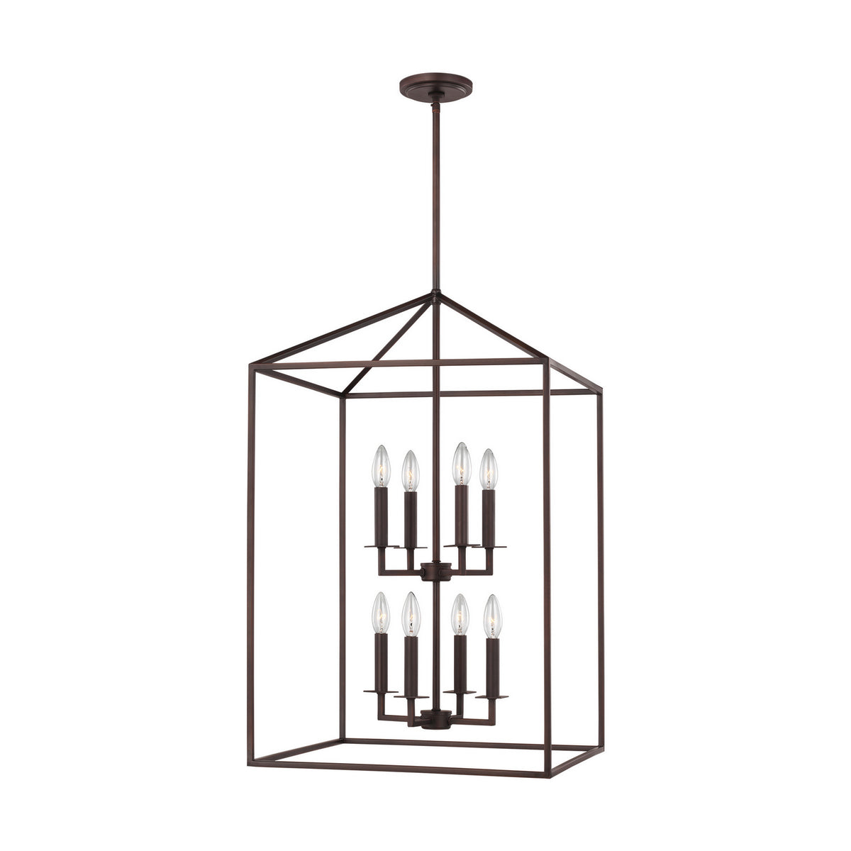 Generation Lighting - 5115008EN-710 - Eight Light Hall / Foyer - Perryton - Bronze
