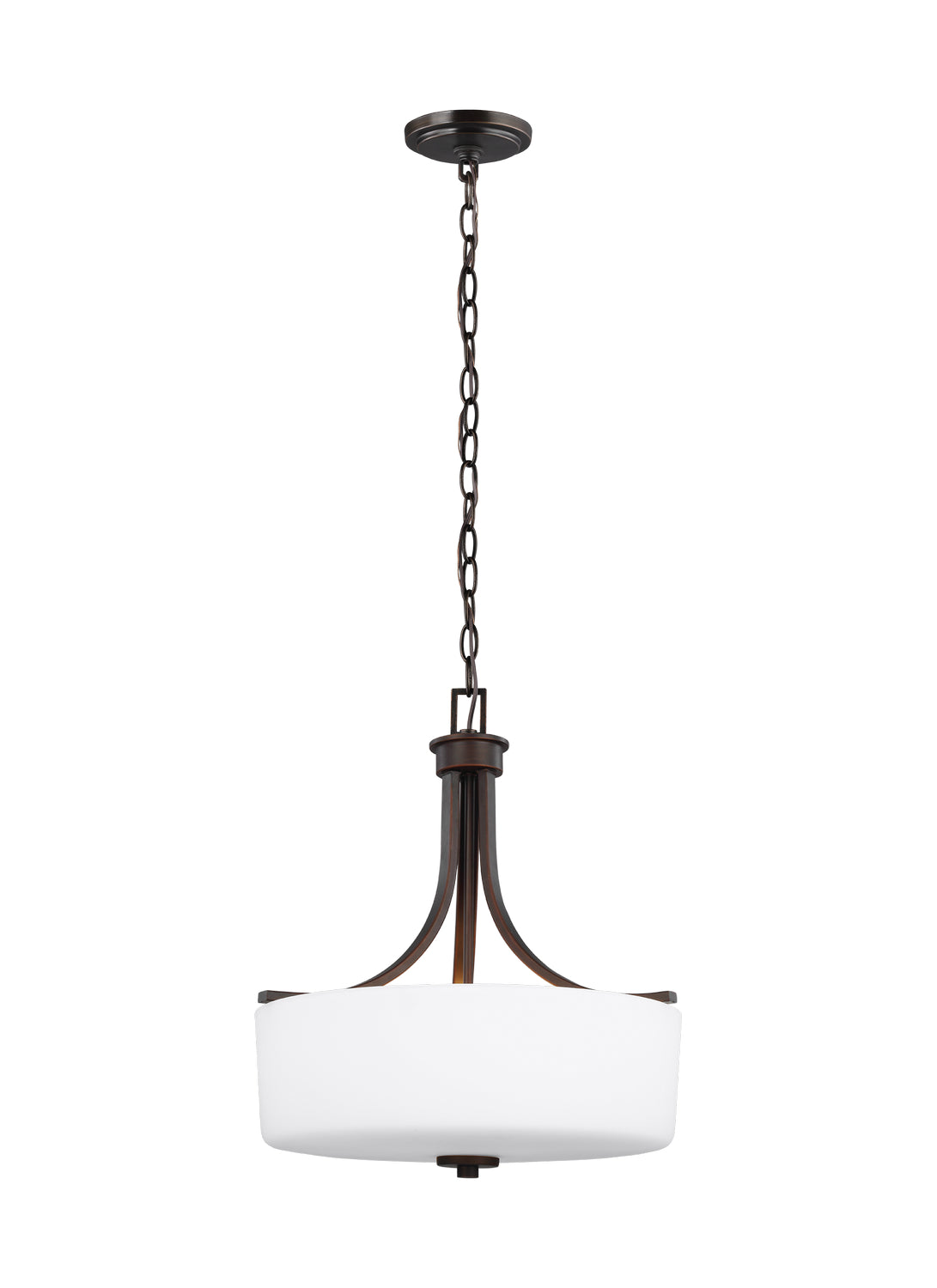 Generation Lighting - 6528803-710 - Three Light Pendant - Canfield - Bronze