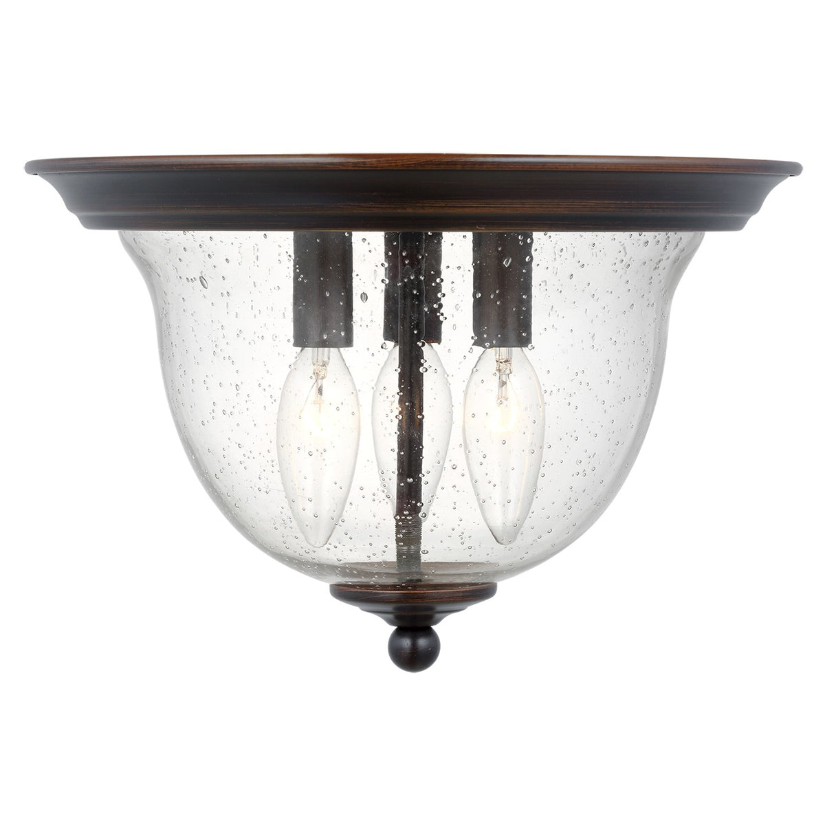 Generation Lighting - 7514503-710 - Three Light Ceiling Flush Mount - Belton - Bronze