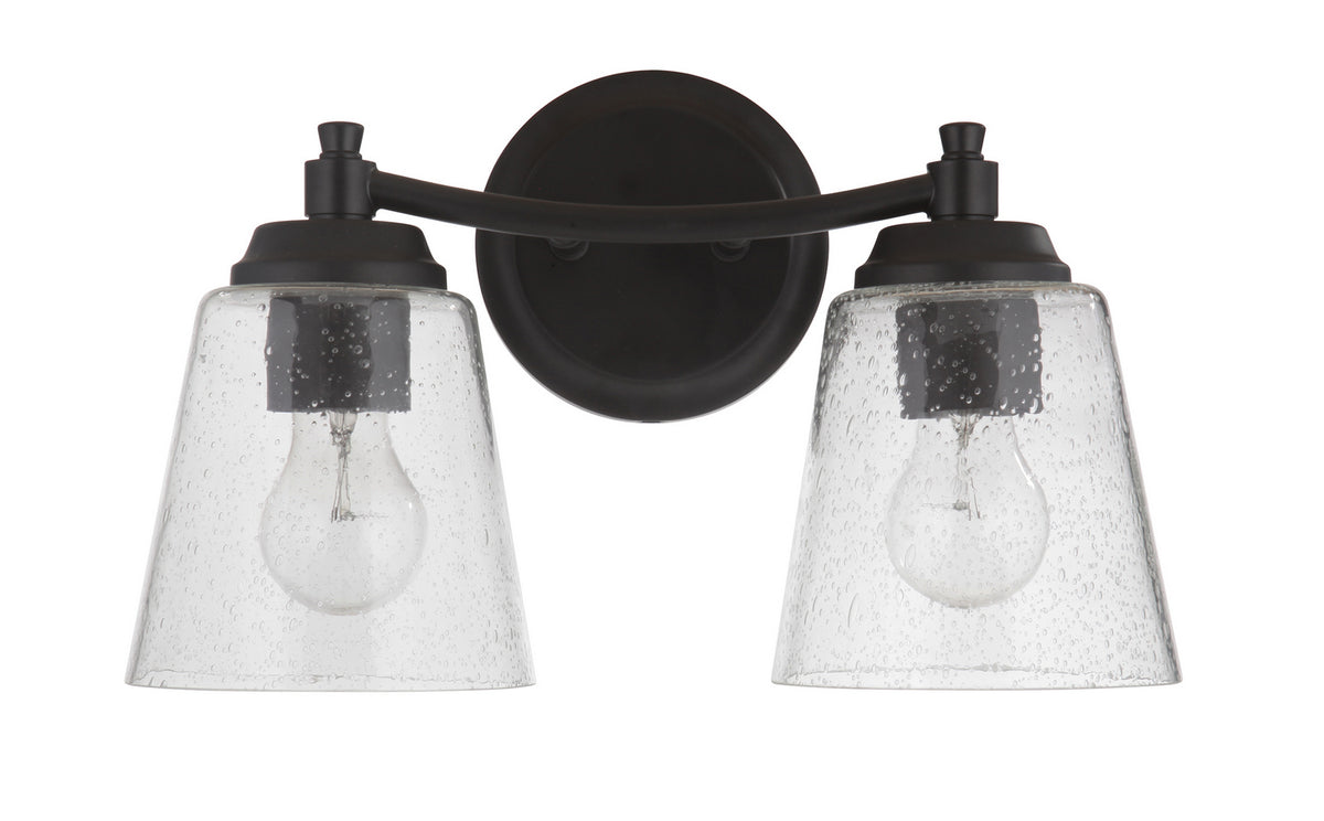 Craftmade - 50202-FB - Two Light Vanity - Tyler - Flat Black
