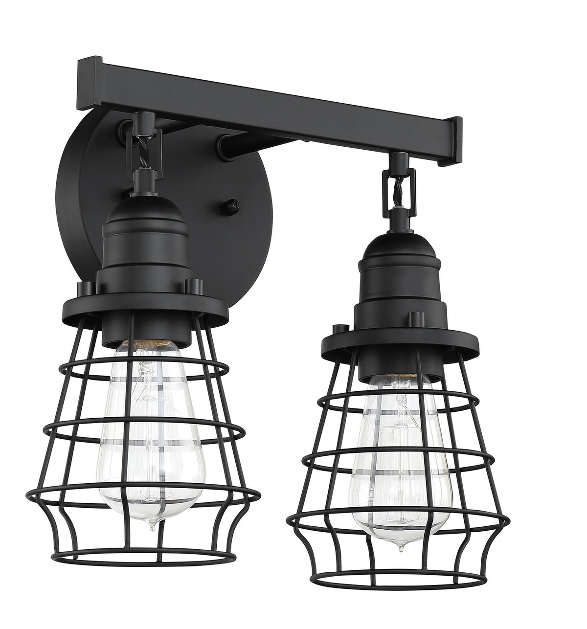 Craftmade - 50602-FB - Two Light Vanity - Thatcher - Flat Black