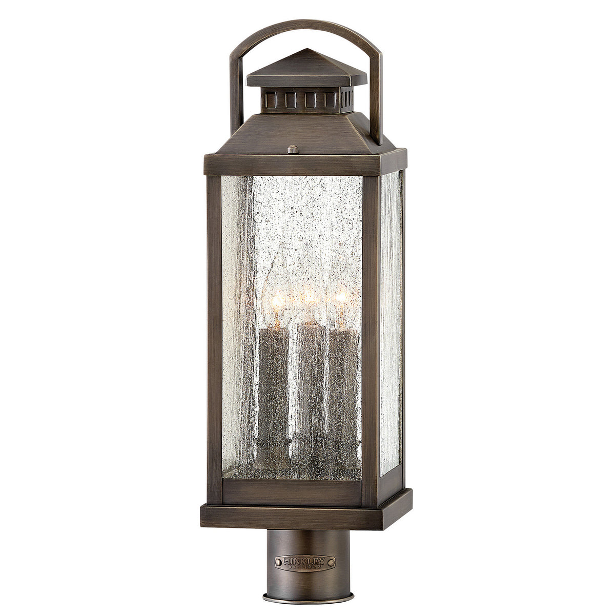 Hinkley - 1181BLB - LED Post Top or Pier Mount Lantern - Revere - Blackened Brass