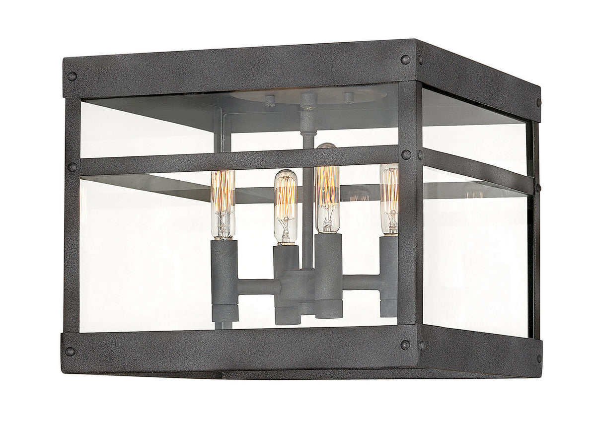 Hinkley - 2803DZ - LED Flush Mount - Porter - Aged Zinc