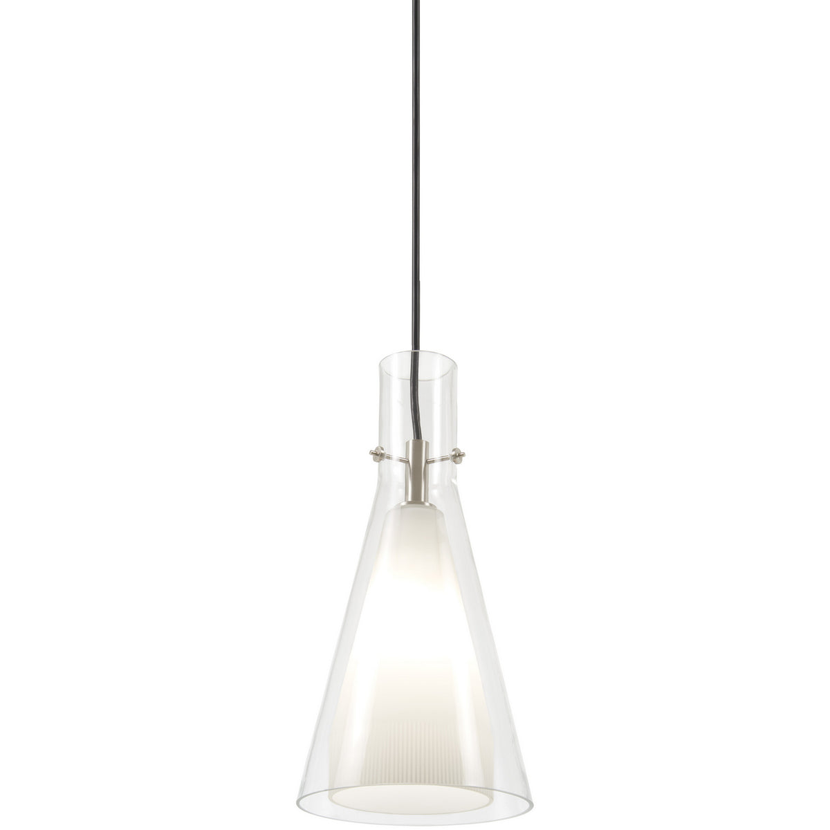 George Kovacs - P23-084 - One Light Pendant - Taper - Brushed Nickel