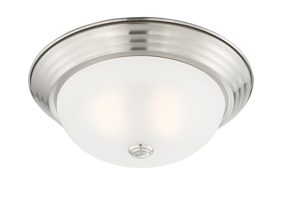 Designers Fountain - 1257M-SP-W - Two Light Flushmount - Decorative Flushmount - Satin Platinum