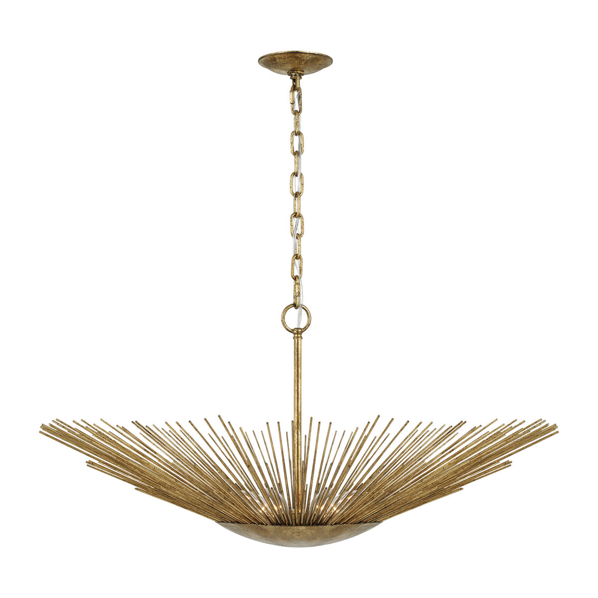 Visual Comfort Studio - AP1084ADB - Four Light Pendant - Helios - Antique Gild