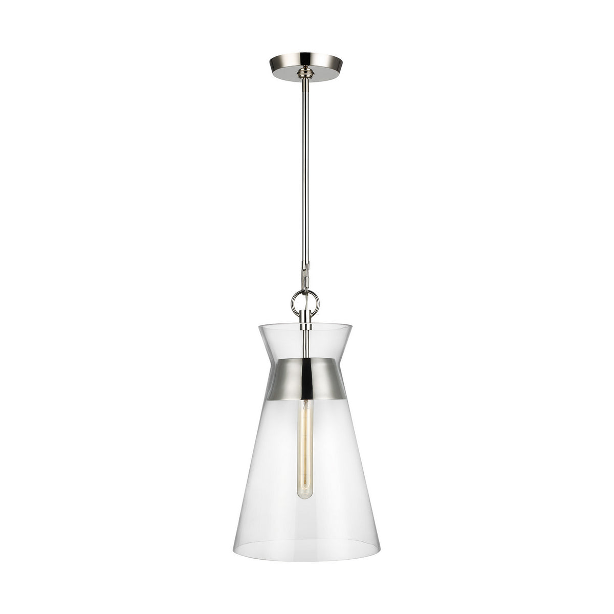 Visual Comfort Studio - CP1021PN - One Light Pendant - Atlantic - Polished Nickel