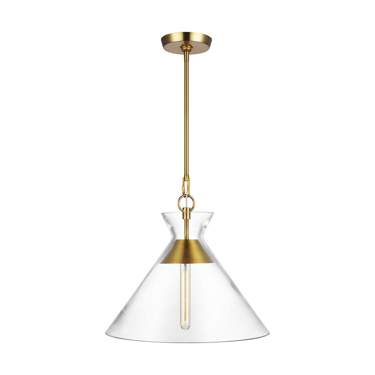 Visual Comfort Studio - CP1031BBS - One Light Pendant - Atlantic - Burnished Brass