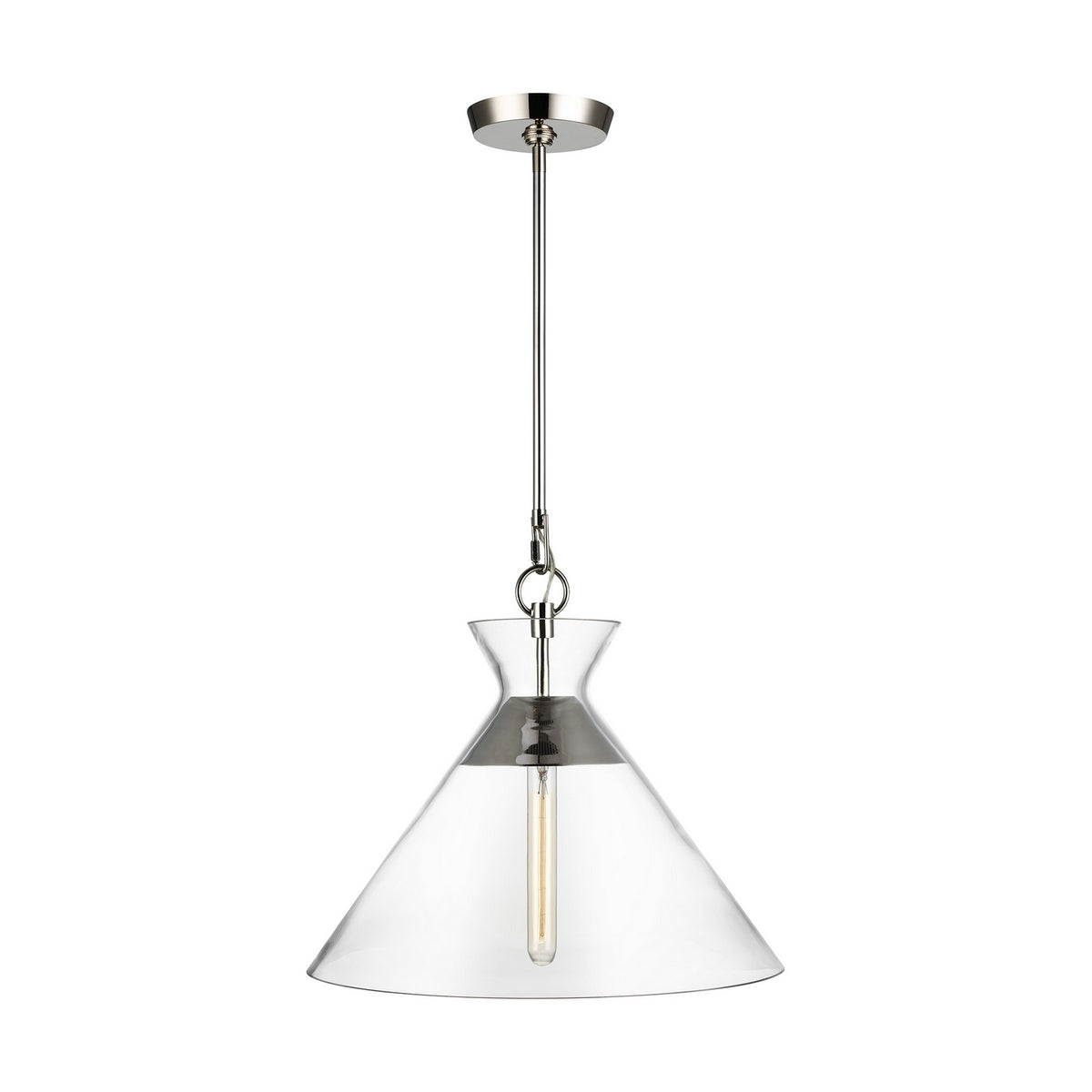 Visual Comfort Studio - CP1031PN - One Light Pendant - Atlantic - Polished Nickel