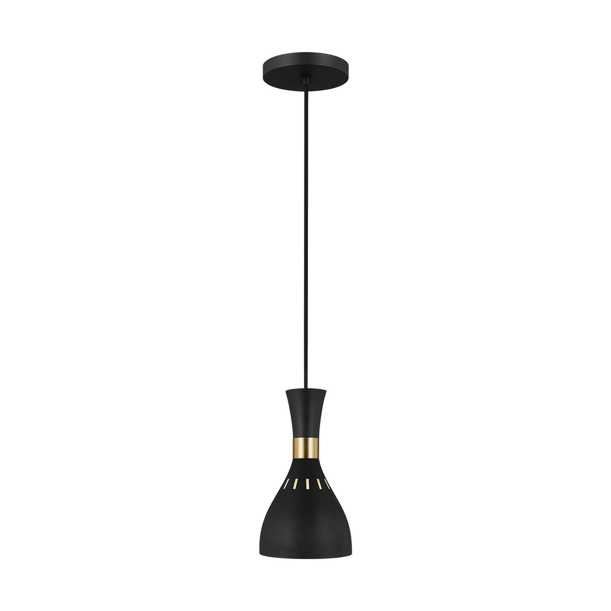 Visual Comfort Studio - EP1141MBK - One Light Pendant - Joan - Midnight Black